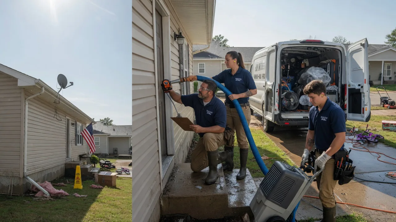 Ceiling Water Damage Restoration in Harris, IA near me